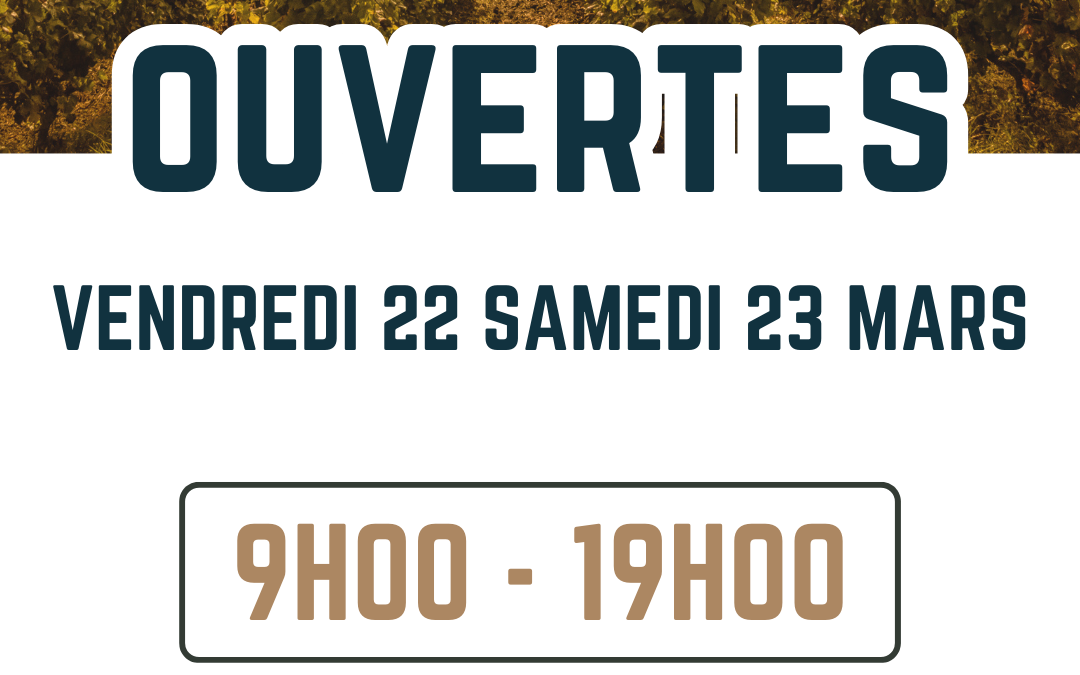 Portes Ouvertes 22 & 23 mars 2024